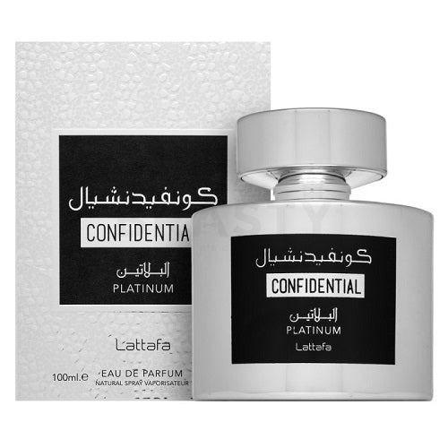 Lattafa Confidential Platinum Eau De Parfum 100ml Men Fragrance