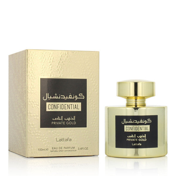 Lattafa Confidential Private Gold Eau De Parfum 100ml Unisex Fragrance